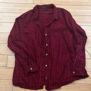 Buffalo print button down Womens size XL